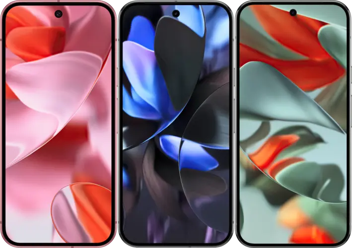 图 1 左起 Pixel 9、Pixel 9 Pro、Pixel 9 Pro XL